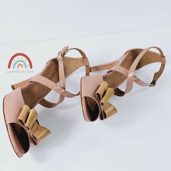 Corso Como Alfazema Genuine Leather Burnished Stiletto Heel Sandals - Picture 8 of 16